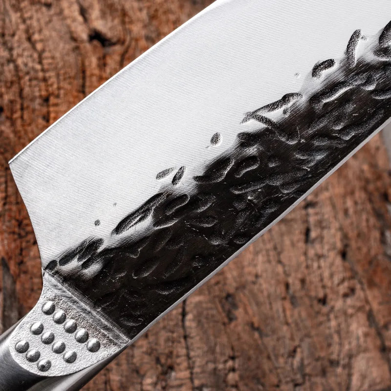 Cuchillo de Chef Japonés Kiritsuke Forjado a Mano - 369 view