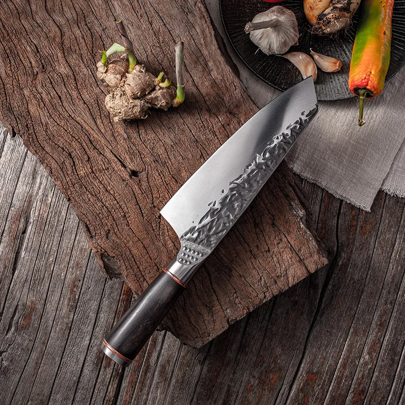 Cuchillo de Chef Japonés Kiritsuke Forjado a Mano - 369 view