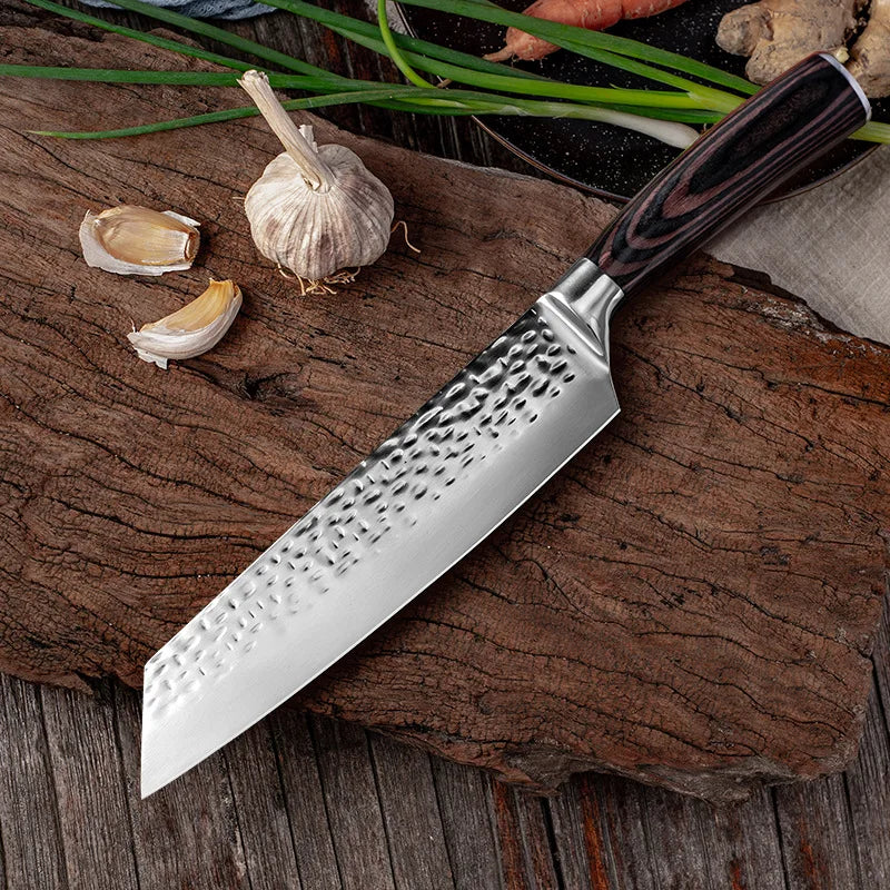Cuchillo de Chef Japonés Kiritsuke Forjado a Mano - 369 view