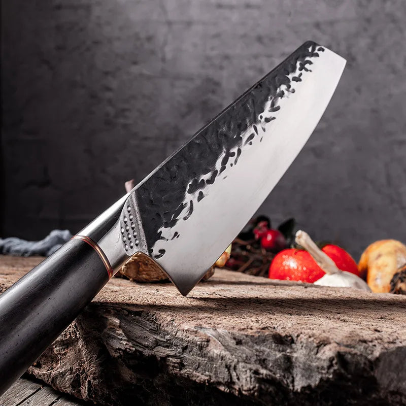 Cuchillo de Chef Japonés Kiritsuke Forjado a Mano - 369 view