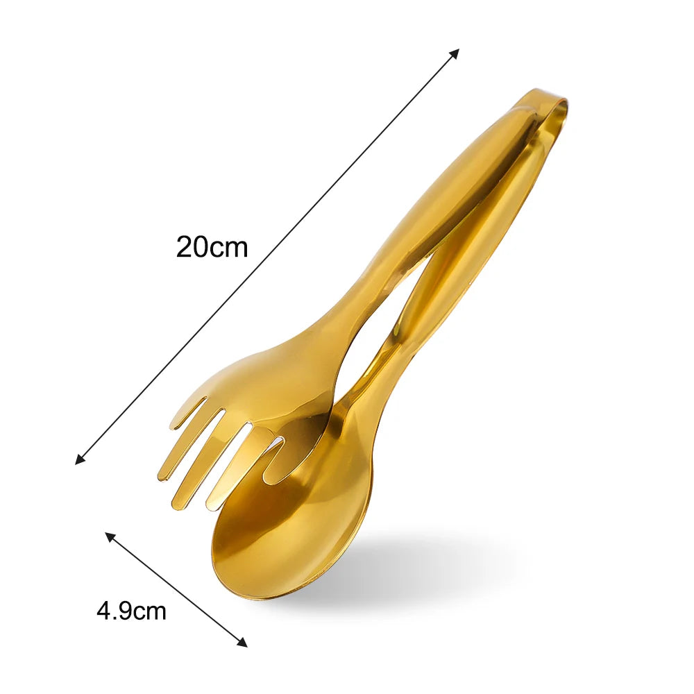 1/2pcs Kitchen Food Tongs Stainless Steel Creative Meat Salad Bread Clips Non Slip BBQ Clips Home Kitchen Cooking Accessories - 369 view