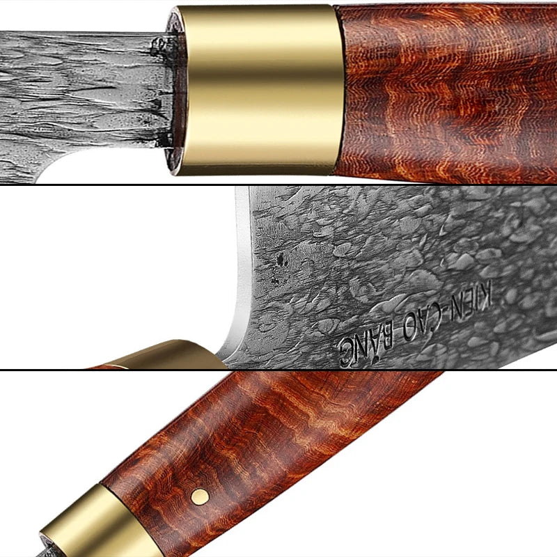 Cuchillo de Chef Japonés Profesional Forjado a Mano - 369 view