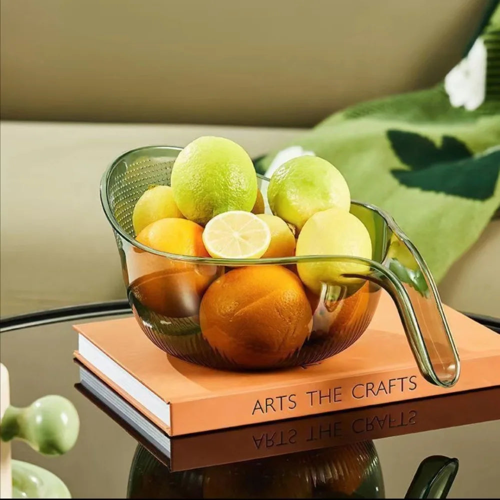 1PCS Multifunctional Rice Rinser Bowl Drainer Scoop Water Filter Cup Plastic Material For Washing Fruits Vegetables Draining - 369 view