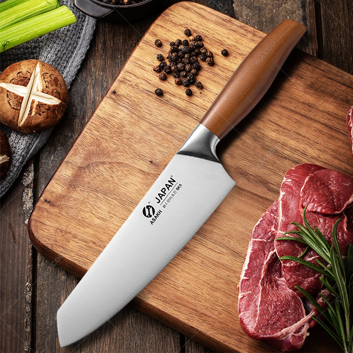 Cuchillo de Chef Japonés Profesional de Acero Inoxidable - 369 view