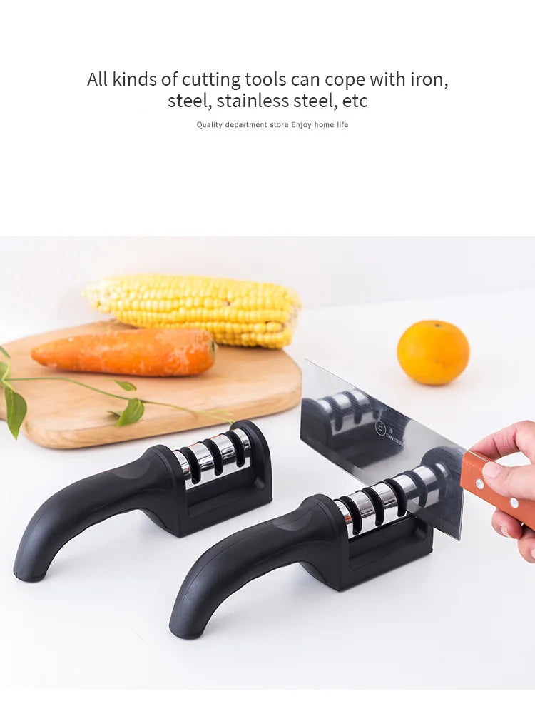 Afilador de Cuchillos de Tres Segmentos – Manual, Multifuncional y Ergonómico - 369 view