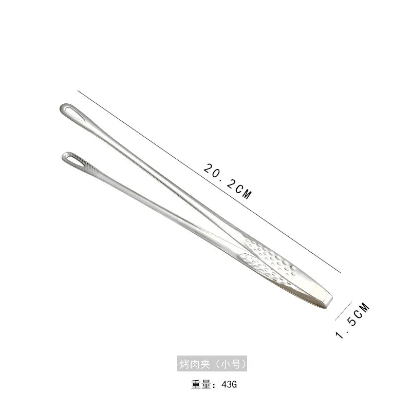 Food Tongs Stainless Steel Barbecue Tongs Meat Salad Steak Food Serving Tongs Tweezers Long BBQ Cooking Tongs Kitchen Utensils - 369 view