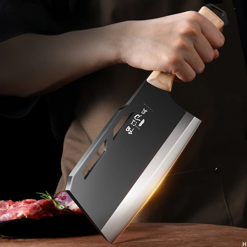 Cuchillo de Cocina de Acero Carbono – Alta Dureza, Rebanador y Picador Doble Uso - 369 view