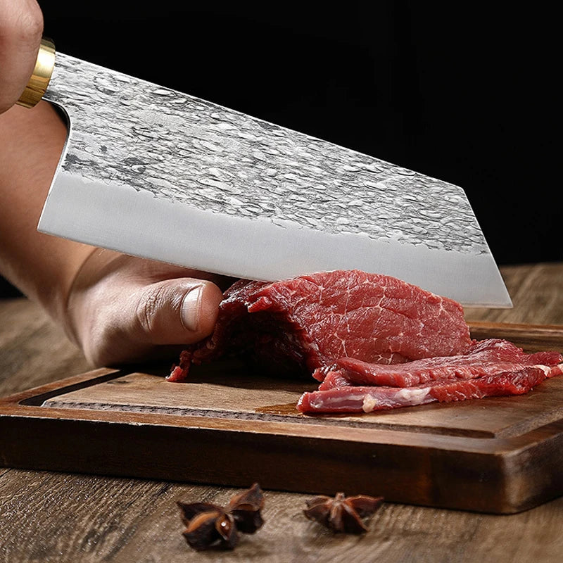 Cuchillo de Chef Japonés Profesional Forjado a Mano - 369 view