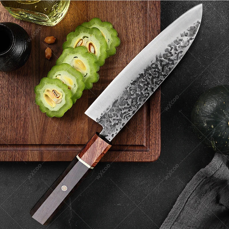 Cuchillo Santoku Japonés Profesional de Acero Inoxidable - 369 view