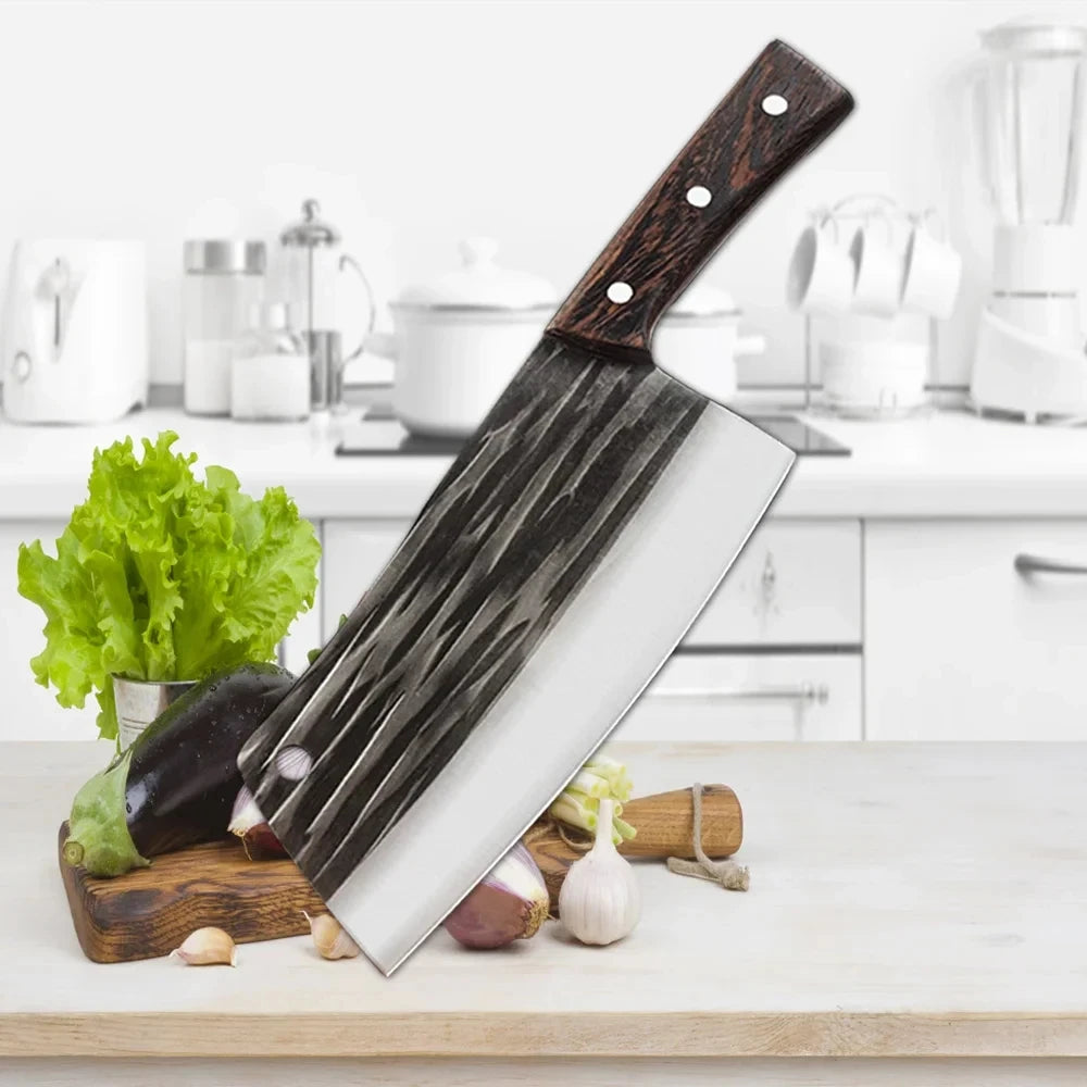 Cuchillo de Cocina Forjado a Mano – Tradicional, Afilado y Multiusos para Carne y Verduras - 369 view