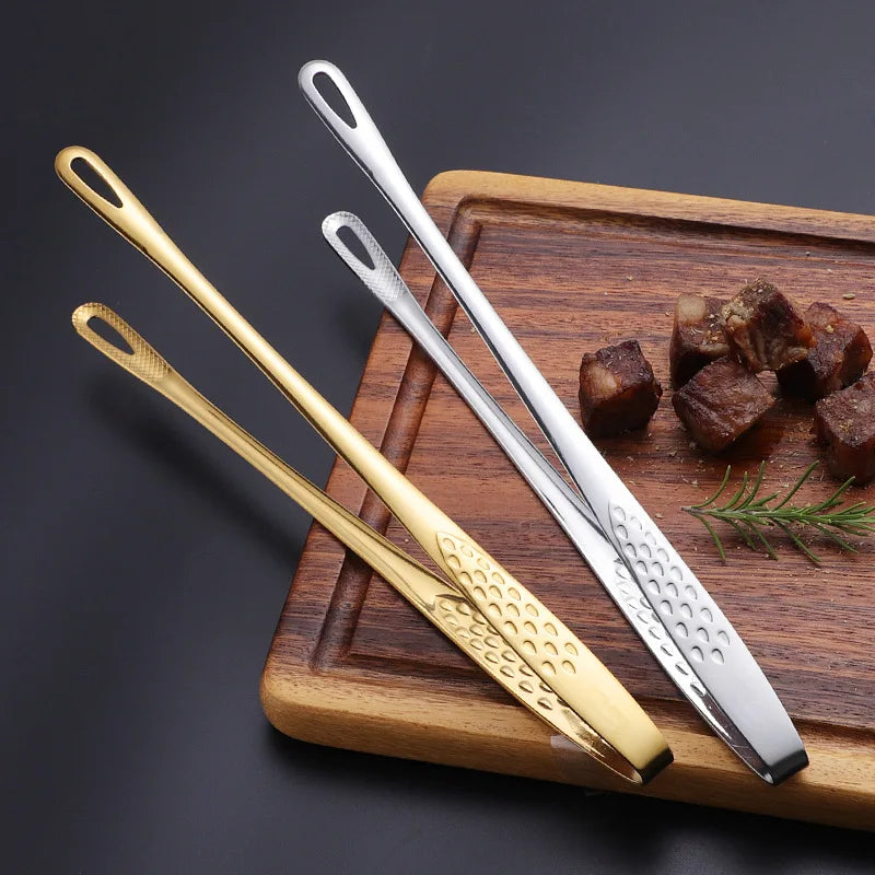 Food Tongs Stainless Steel Barbecue Tongs Meat Salad Steak Food Serving Tongs Tweezers Long BBQ Cooking Tongs Kitchen Utensils - 369 view