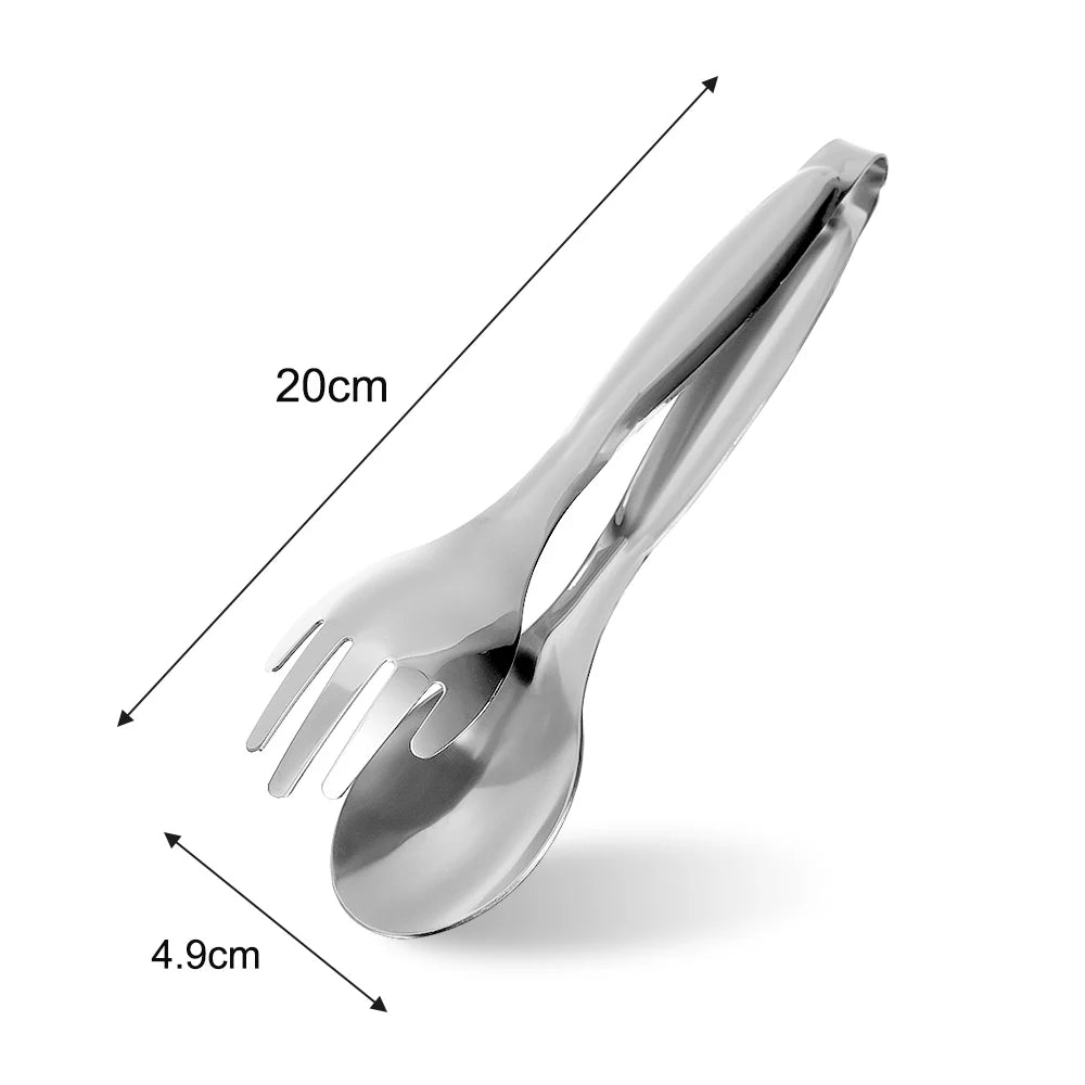 1/2pcs Kitchen Food Tongs Stainless Steel Creative Meat Salad Bread Clips Non Slip BBQ Clips Home Kitchen Cooking Accessories - 369 view