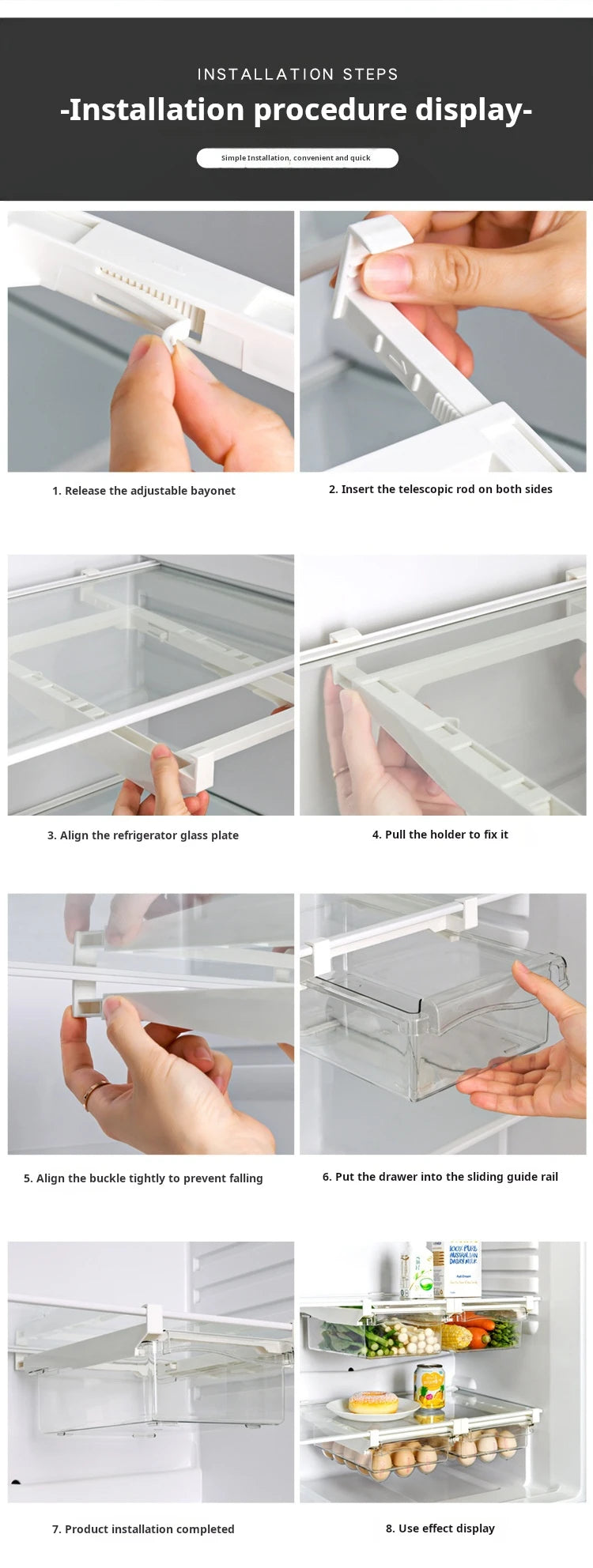 Caja de Almacenamiento para Huevos con Diseño de Cajón – Conservación Fresca y Organizada - 369 view