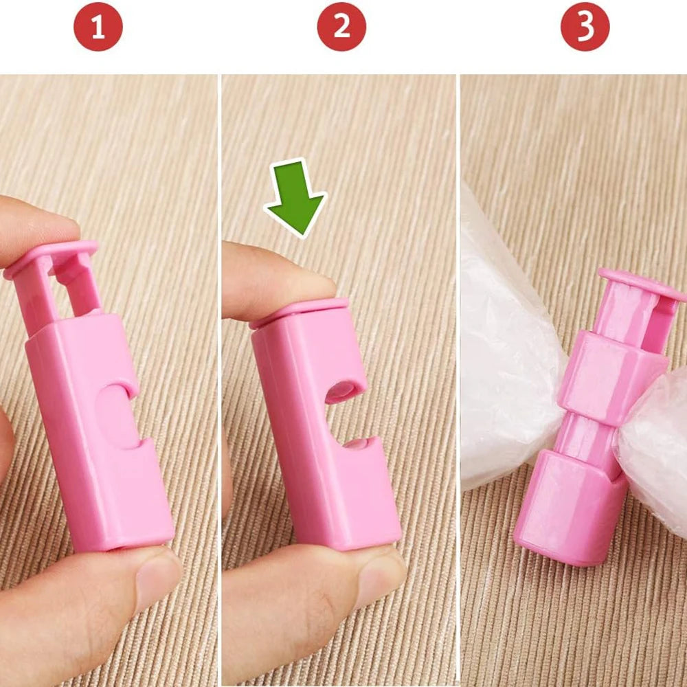 12/1Pcs Food Sealing Clips Bread Storage Bag Clips For Snack Wrap Bags Spring Clamp Reusable Kitchen Organization Sealing Clamp - 369 view