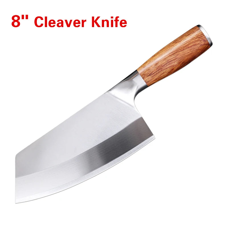 Cuchillo de Carnicero Profesional con Patrón Damasco Láser - 369 view
