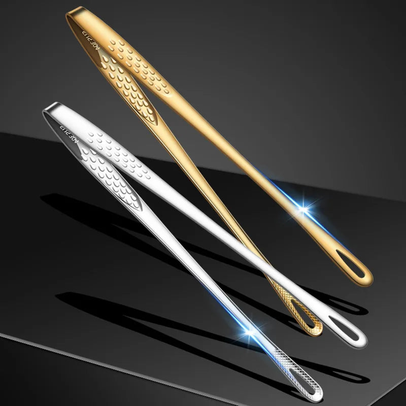 Food Tongs Stainless Steel Barbecue Tongs Meat Salad Steak Food Serving Tongs Tweezers Long BBQ Cooking Tongs Kitchen Utensils - 369 view