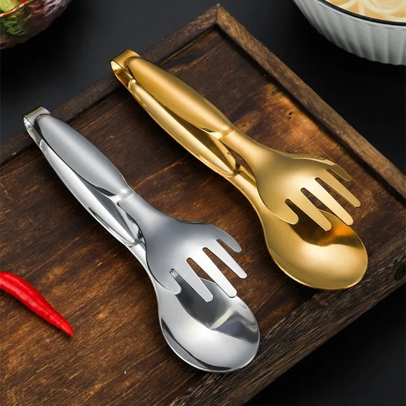 1/2pcs Kitchen Food Tongs Stainless Steel Creative Meat Salad Bread Clips Non Slip BBQ Clips Home Kitchen Cooking Accessories - 369 view