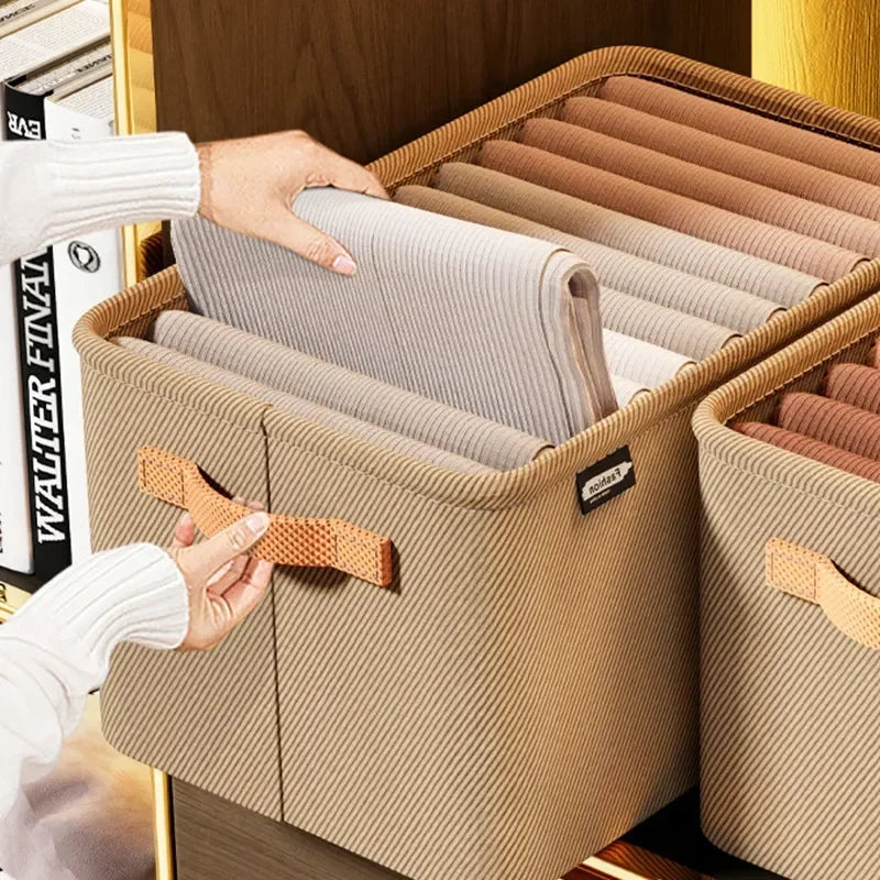 Organizador de Ropa Grueso para Armario y Cajones – Almacenamiento de Jeans y Suéteres
