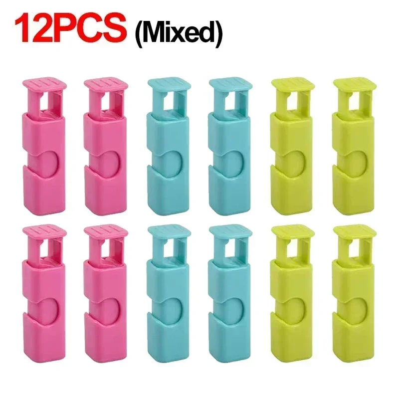 12/1Pcs Food Sealing Clips Bread Storage Bag Clips For Snack Wrap Bags Spring Clamp Reusable Kitchen Organization Sealing Clamp - 369 view