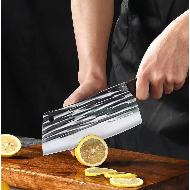Cuchillo de Cocina Forjado a Mano – Tradicional, Afilado y Multiusos para Carne y Verduras - 369 view