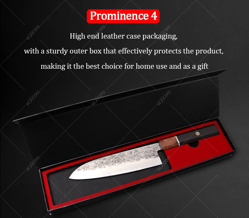Cuchillo Santoku Japonés Profesional de Acero Inoxidable - 369 view