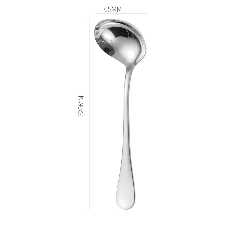 Stainless Steel Gold Korean Serving Spoon Tableware Soup Ladle Colander Fork Shovel Restaurant Public Cutlery Kitchen Utensil - 369 view