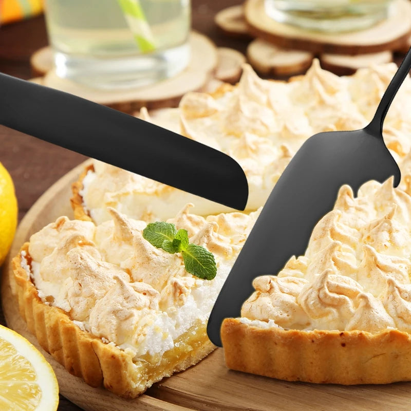 2Pcs Cake Knife Shovel Set Stainless Steel Tableware Kit Cake Cutting Tools Pie Pizza Spatula Wedding Birthday Party Supplies - 369 view