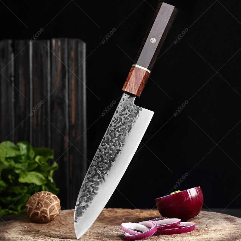 Cuchillo Santoku Japonés Profesional de Acero Inoxidable - 369 view