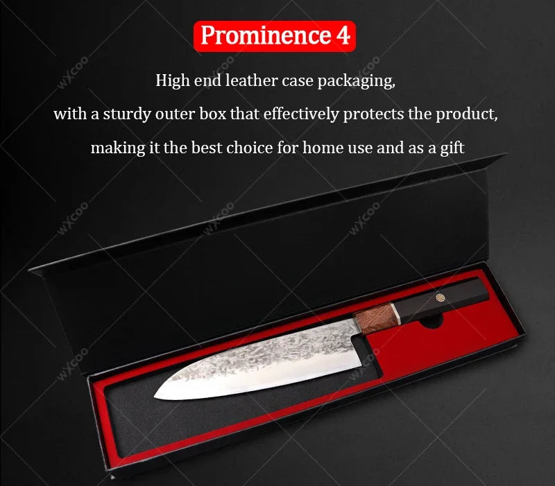 Cuchillo Santoku Japonés Profesional de Acero Inoxidable - 369 view