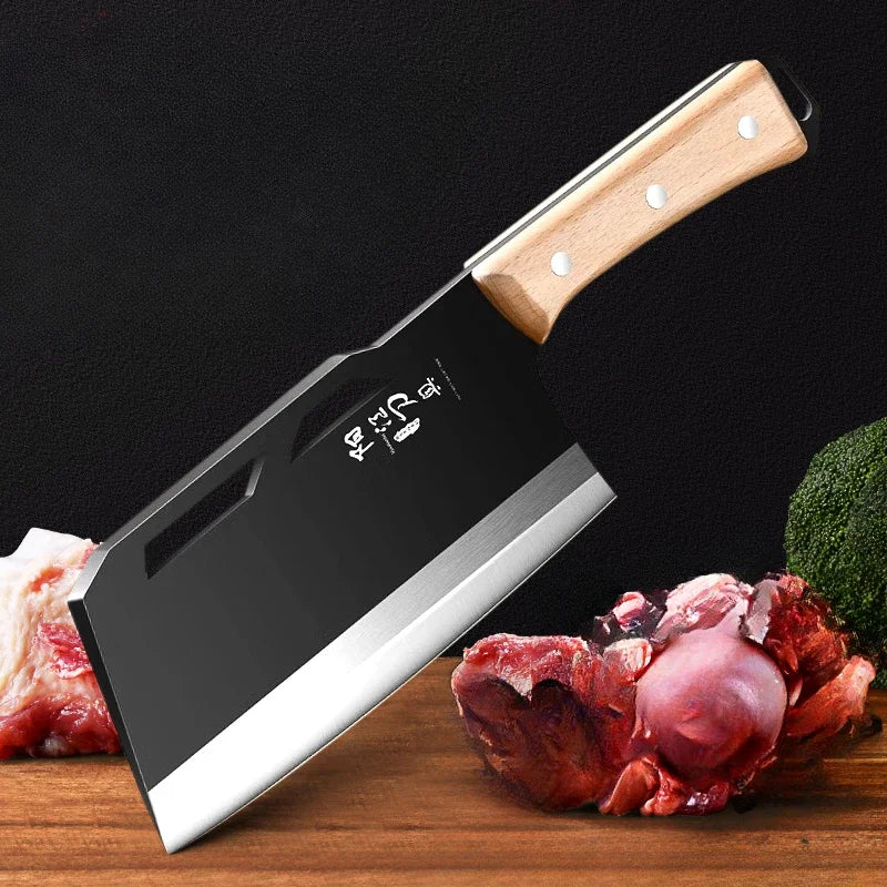 Cuchillo de Cocina de Acero Carbono – Alta Dureza, Rebanador y Picador Doble Uso - 369 view
