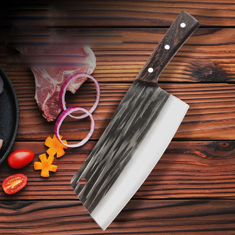 Cuchillo de Cocina Forjado a Mano – Tradicional, Afilado y Multiusos para Carne y Verduras - 369 view