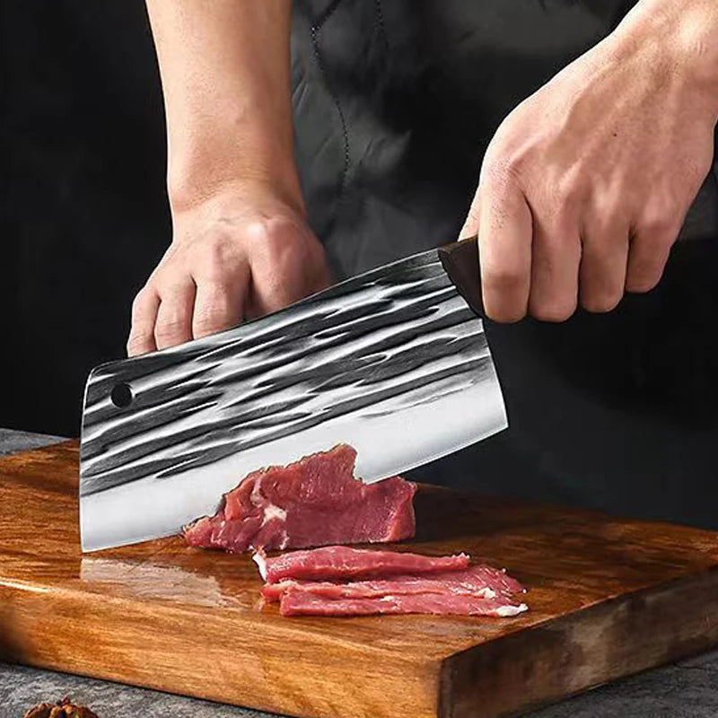 Cuchillo de Cocina Forjado a Mano – Tradicional, Afilado y Multiusos para Carne y Verduras - 369 view