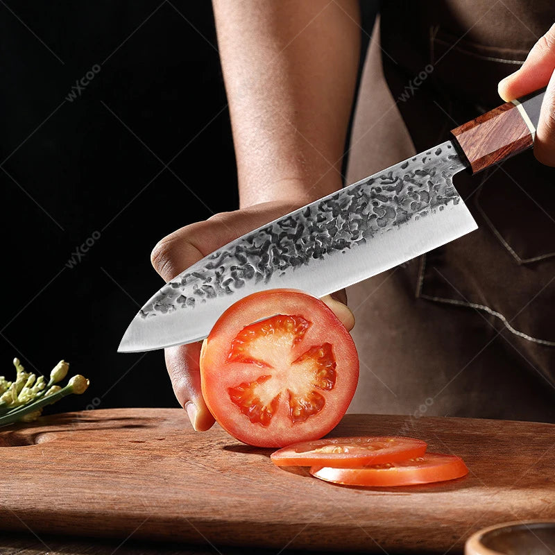 Cuchillo Santoku Japonés Profesional de Acero Inoxidable - 369 view