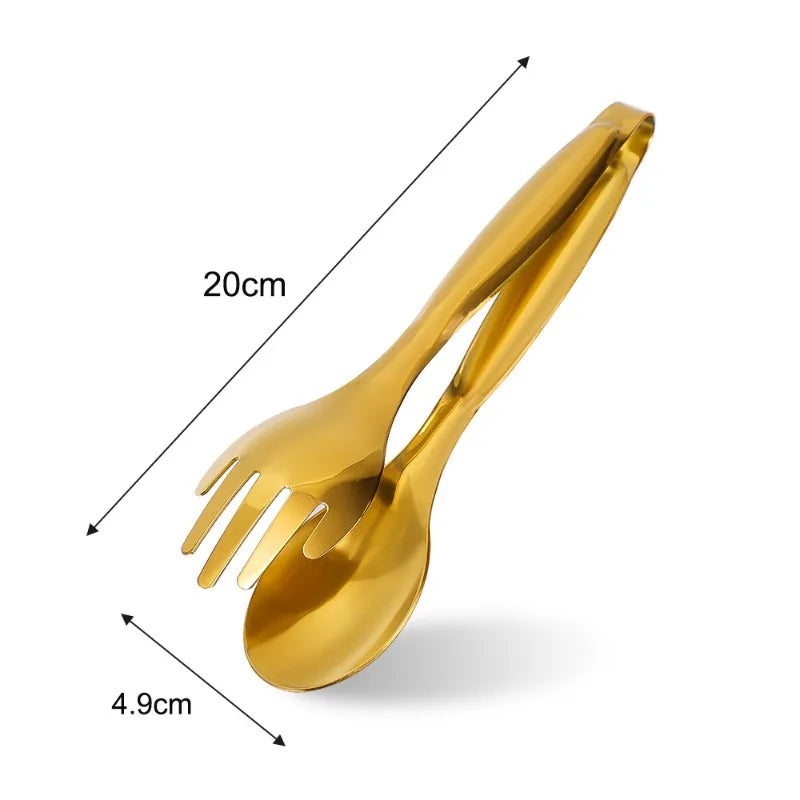 1/2pcs Kitchen Food Tongs Stainless Steel Creative Meat Salad Bread Clips Non Slip BBQ Clips Home Kitchen Cooking Accessories - 369 view
