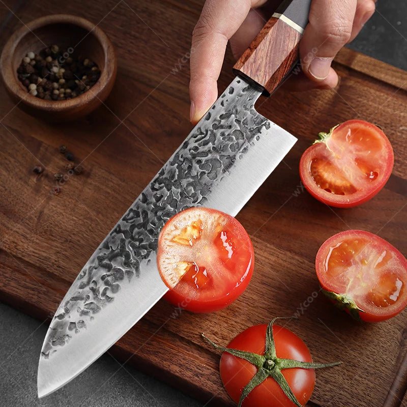 Cuchillo Santoku Japonés Profesional de Acero Inoxidable - 369 view