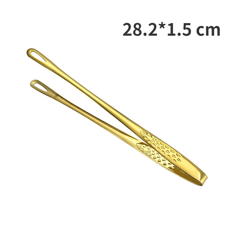 Food Tongs Stainless Steel Barbecue Tongs Meat Salad Steak Food Serving Tongs Tweezers Long BBQ Cooking Tongs Kitchen Utensils - 369 view