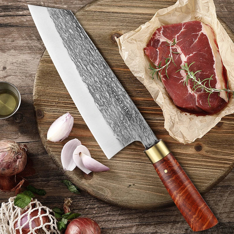 Cuchillo de Chef Japonés Profesional Forjado a Mano - 369 view