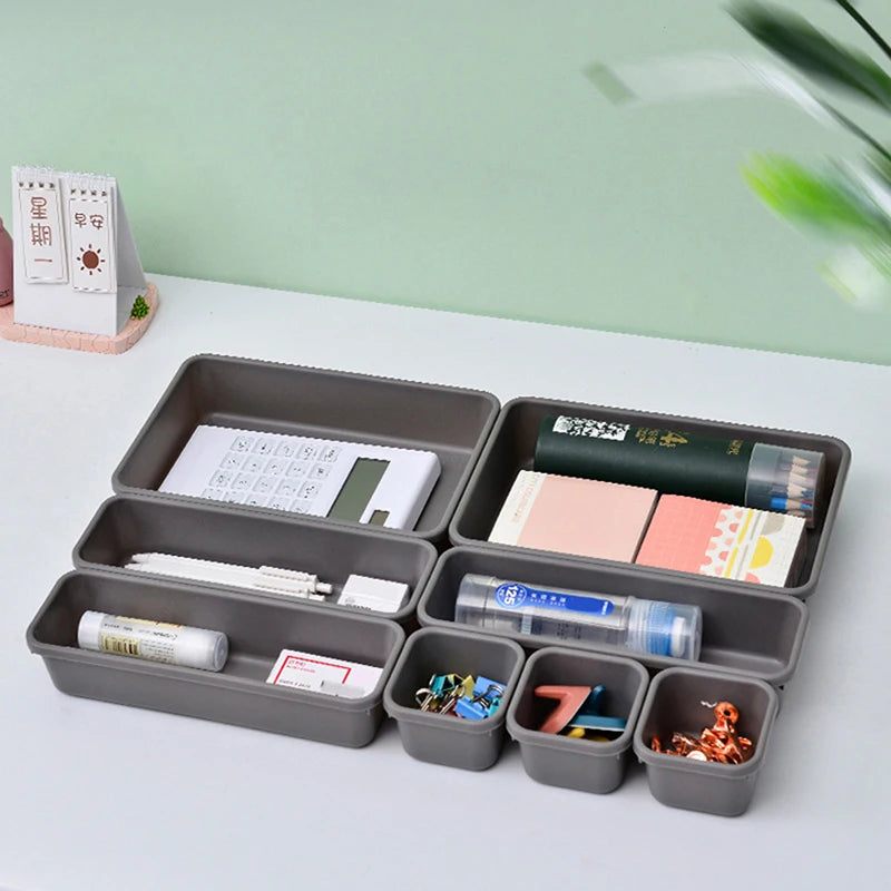 13Pcs Drawer Organizers Separator for Home Office Desk Stationery Storage Box for Kitchen Bathroom Makeup Organizer Boxes - 369 view