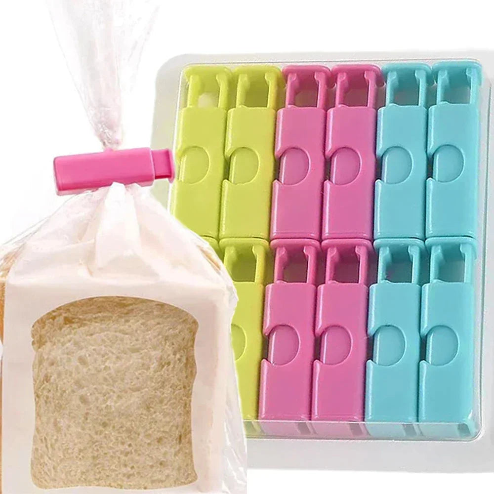 12/1Pcs Food Sealing Clips Bread Storage Bag Clips For Snack Wrap Bags Spring Clamp Reusable Kitchen Organization Sealing Clamp - 369 view
