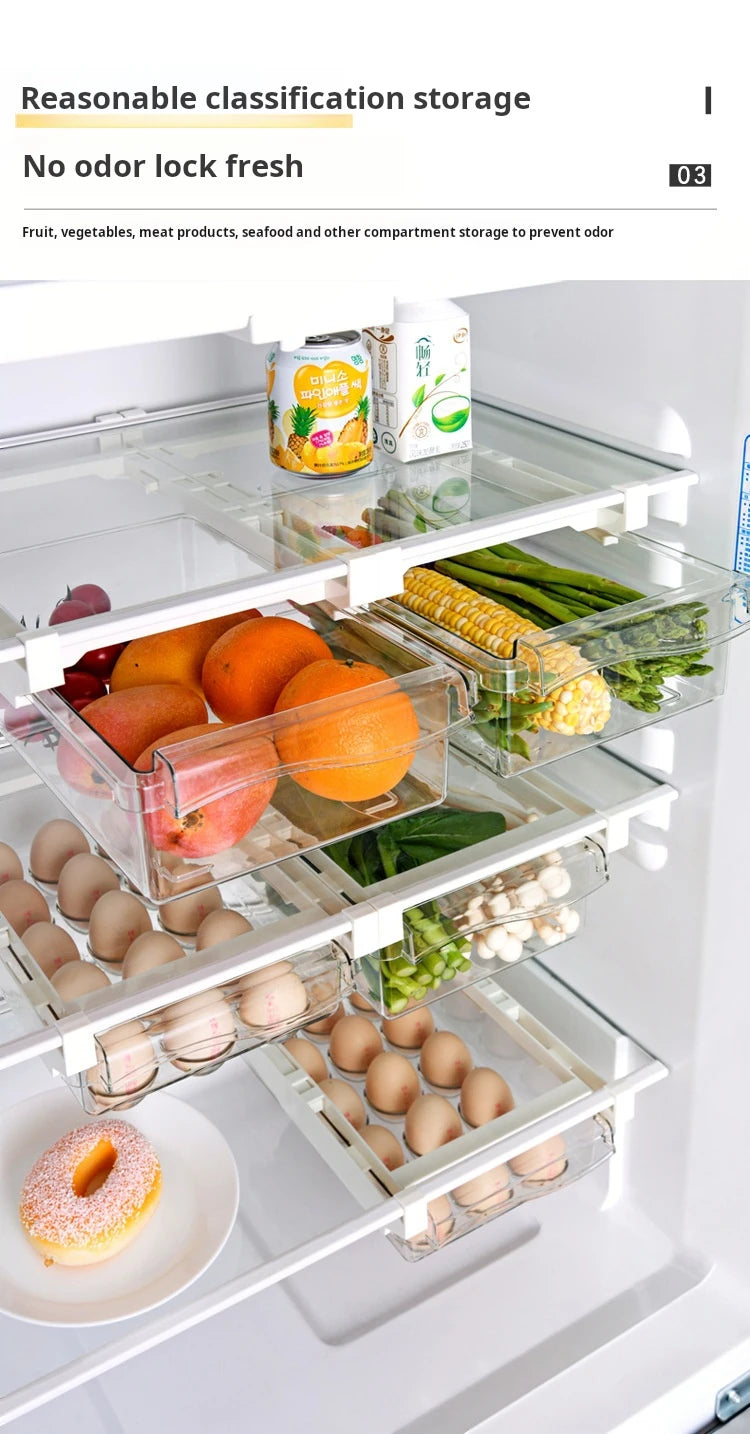Caja de Almacenamiento para Huevos con Diseño de Cajón – Conservación Fresca y Organizada - 369 view