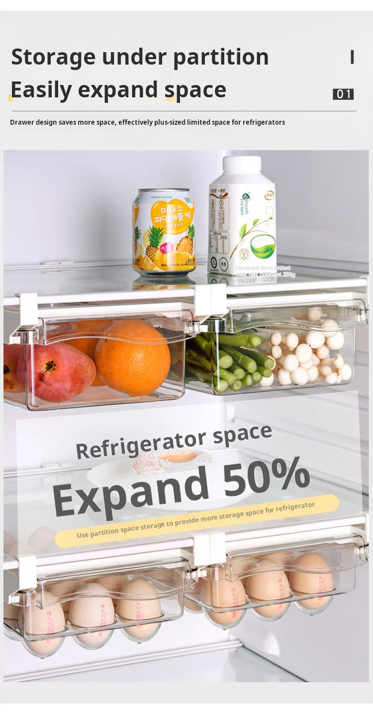 Caja de Almacenamiento para Huevos con Diseño de Cajón – Conservación Fresca y Organizada - 369 view