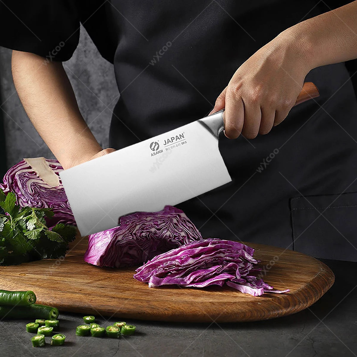 Cuchillo de Chef Japonés Profesional de Acero Inoxidable - 369 view