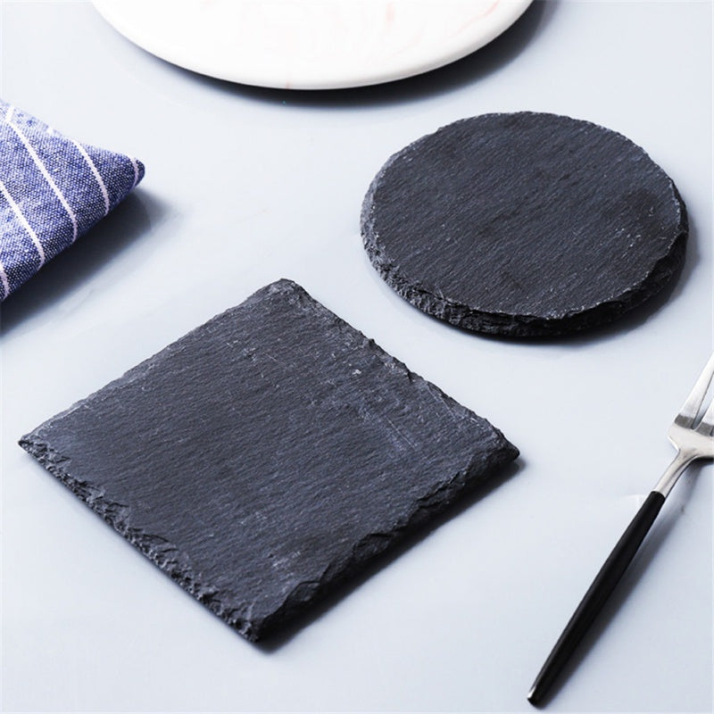 Plato de Pizarra Natural Cuadrado – Elegancia y Durabilidad