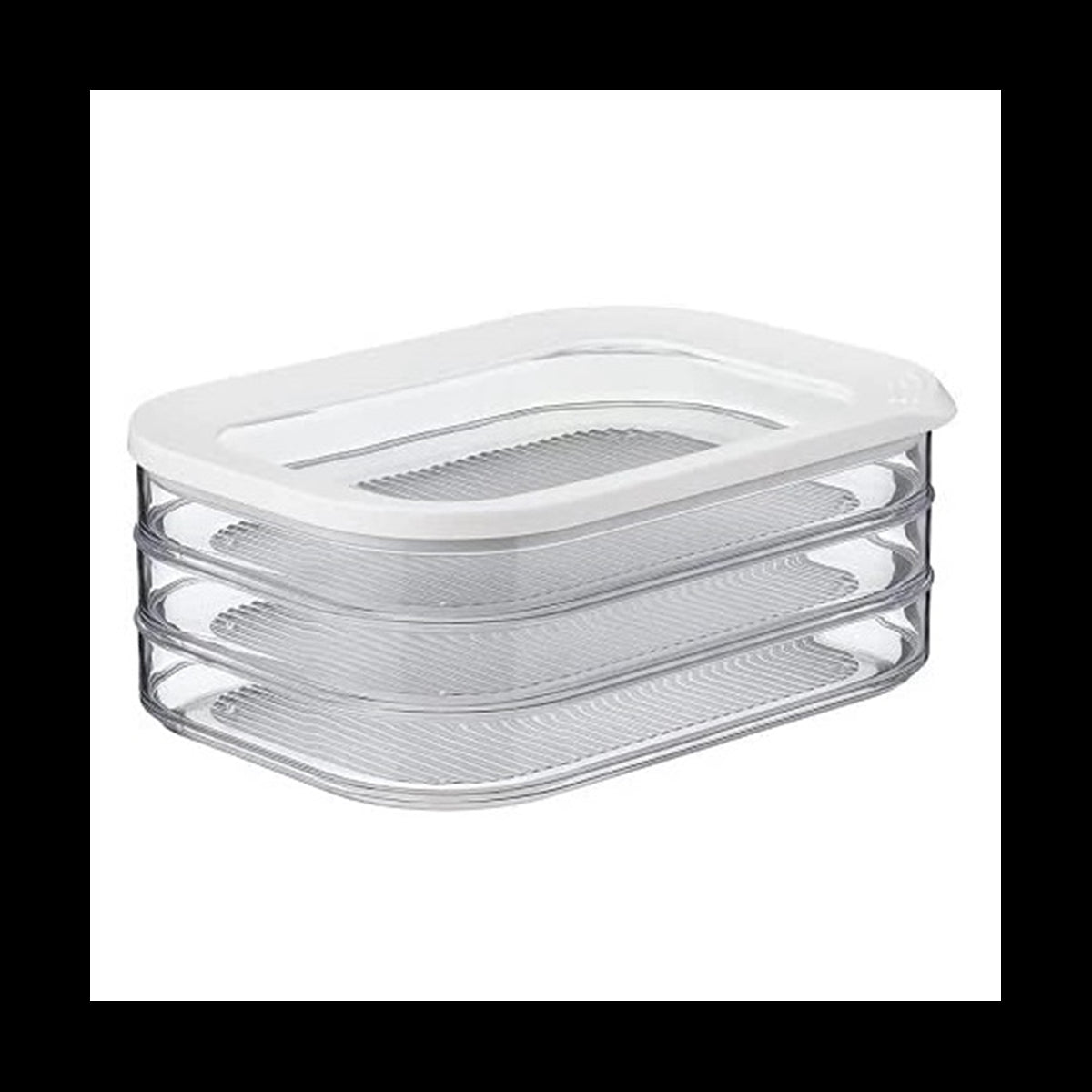 Caja de Almacenamiento de 1.6L con 3 Niveles para Carne – Tapa Hermética y Apta para Lavavajillas