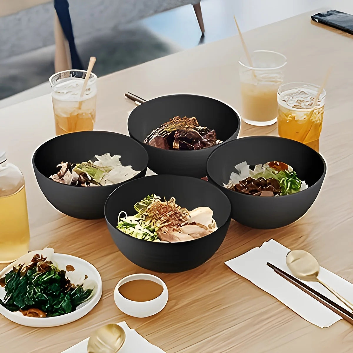 16/32pcs Tableware Set, Include Plates, Bowls Cups For Home Family Day Camping Picnic Party, Kitchen Supplies - 369 view