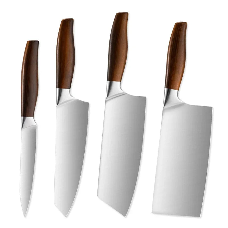 Juego de Cuchillos de Chef – Acero Inoxidable Japonés, Multiusos y Ergonómico - 369 view