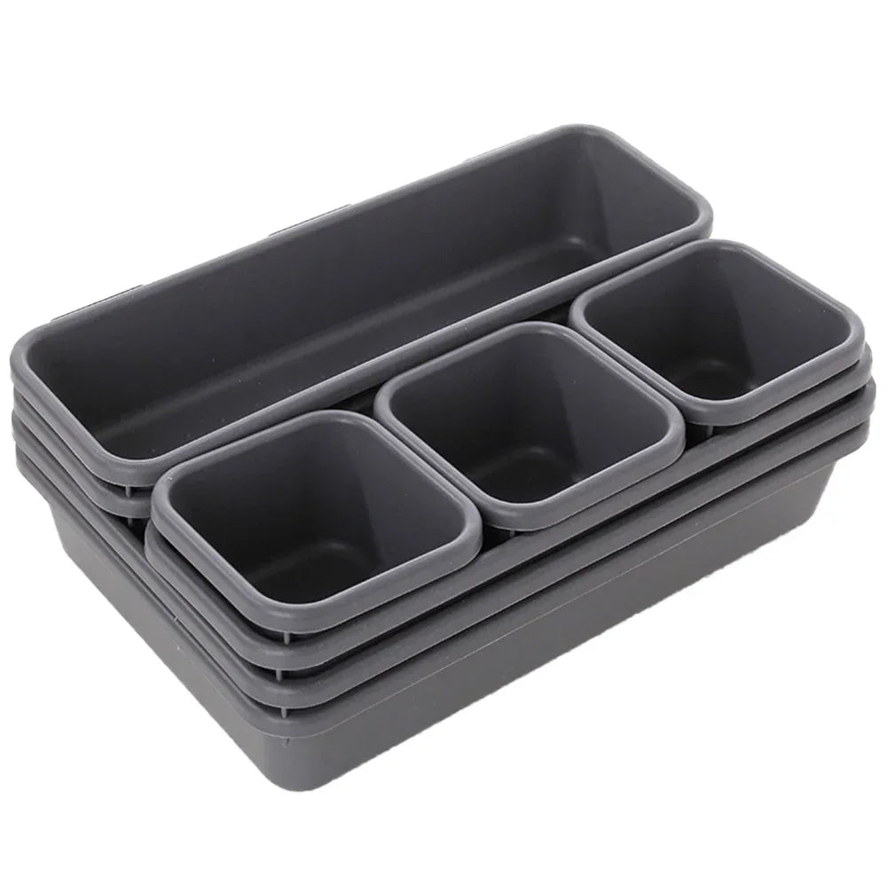 Set de 8 Organizadores de Cajón Ajustables – Almacenamiento para Cocina, Baño y Tocador - 369 view