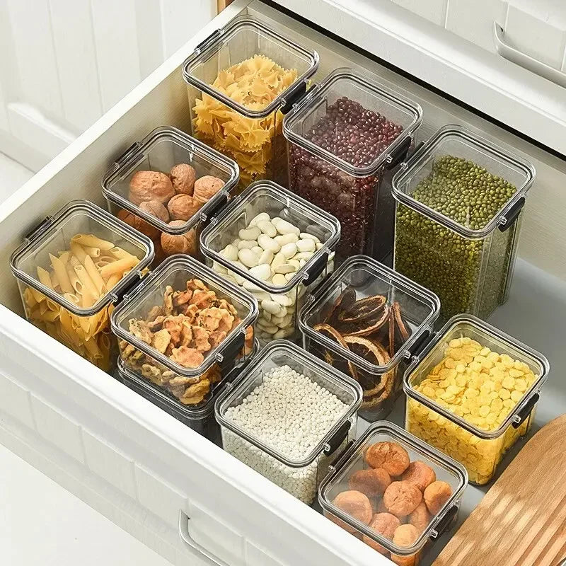 Caja Hermética de Almacenamiento para Snacks y Granos – Protección contra la Humedad