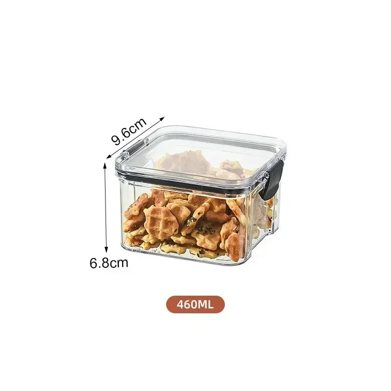 Caja Hermética de Almacenamiento para Snacks y Granos – Protección contra la Humedad