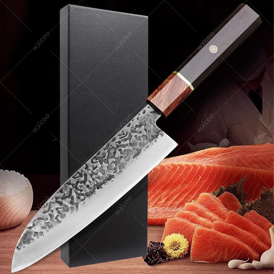Cuchillo Santoku Japonés Profesional de Acero Inoxidable - 369 view